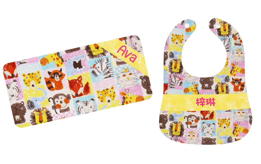 格仔動物園繡名嬰兒禮盒