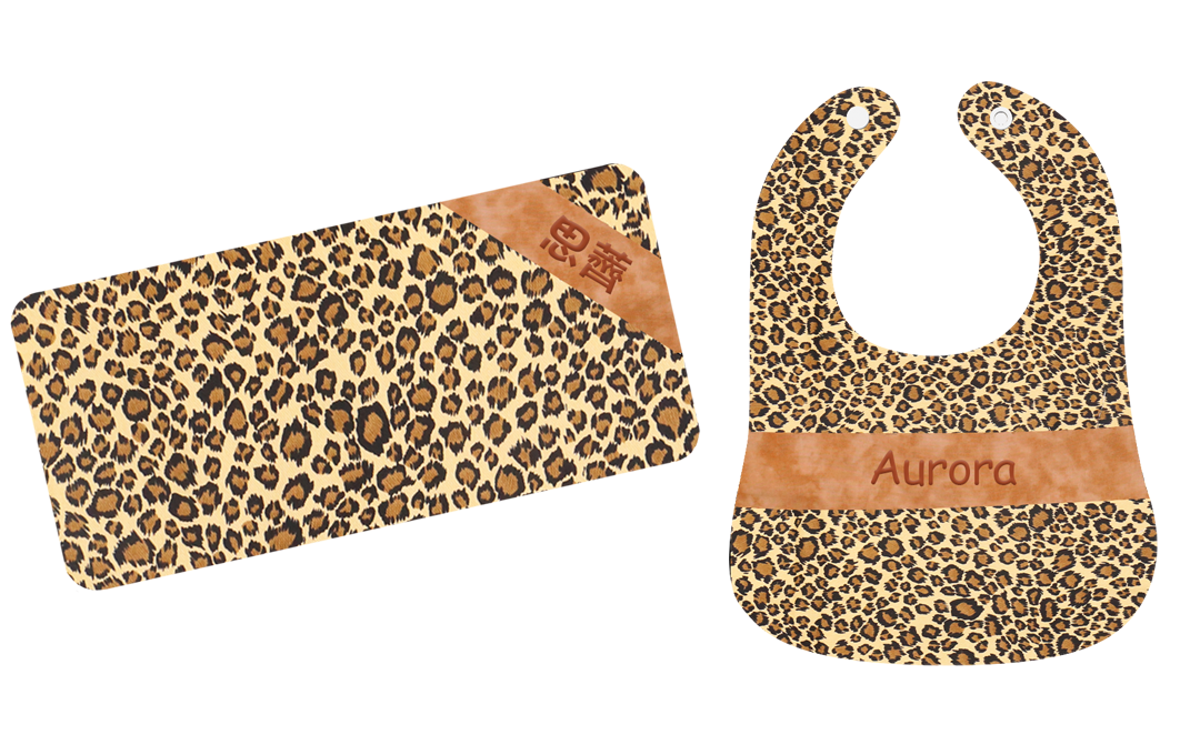 經典豹紋繡名嬰兒禮盒