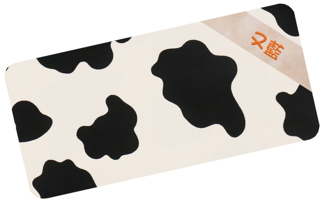 經典乳牛繡名油柑葉枕