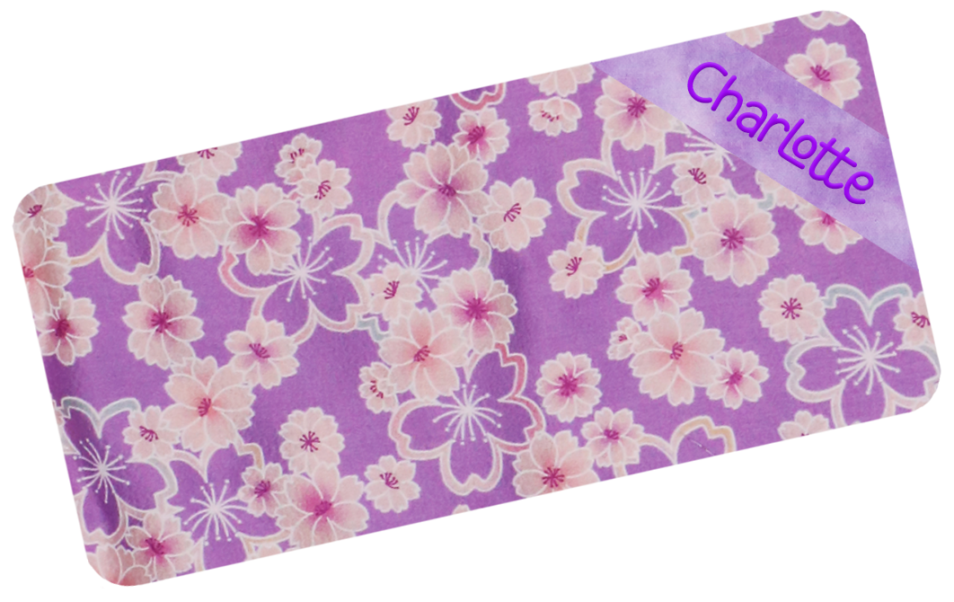 紫色和風繡名油柑葉枕